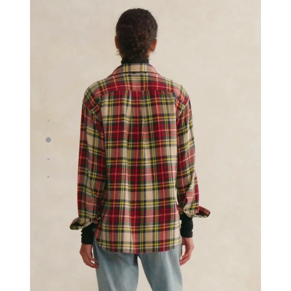 Polo Ralph Lauren Relaxed Fit‎ Monogram Cotton Twill Plaid Shirt Womens 2 Multi - Picture 2 of 7